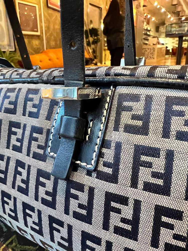 Fendi FF Zucchino Rectangular Boston