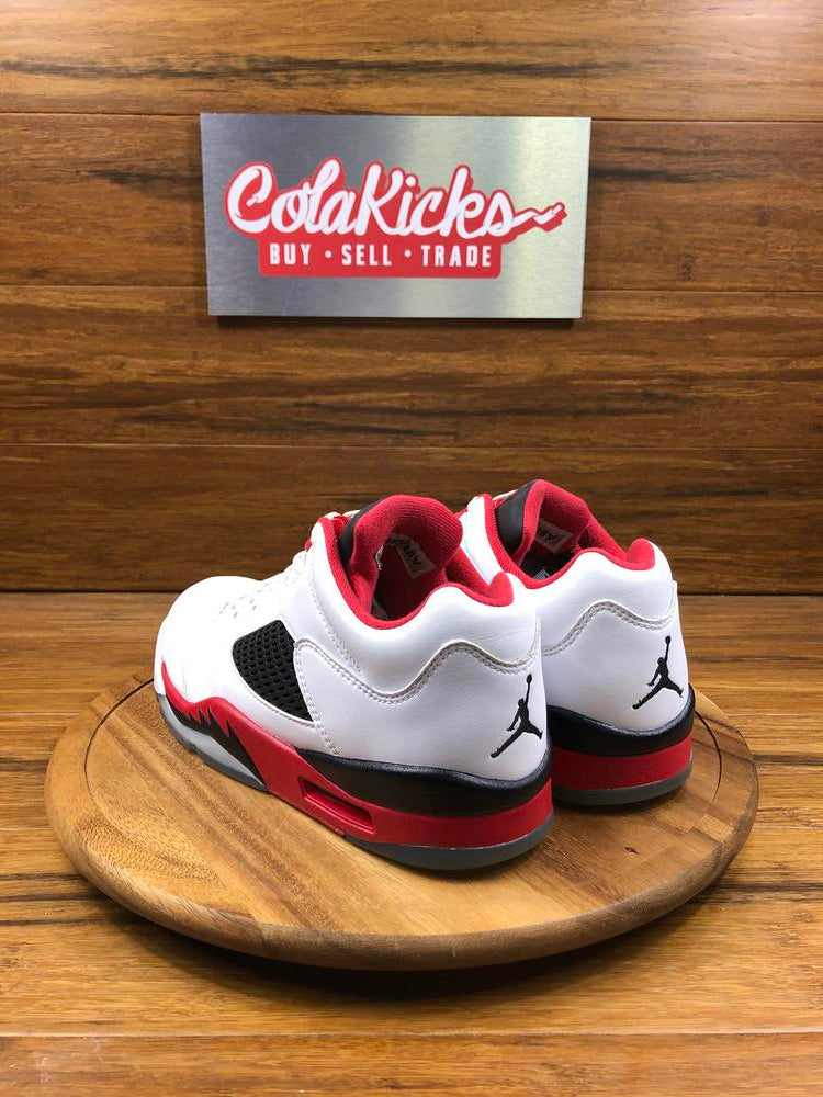 Jordan 5 low fire red on sale