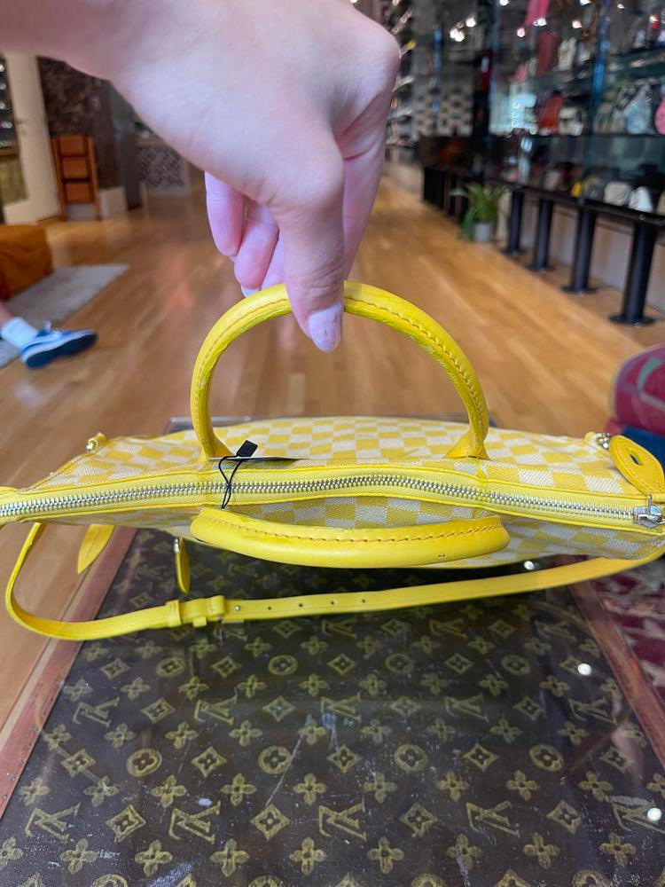 Louis Vuitton Damier Couleur Mobil Tote Yellow