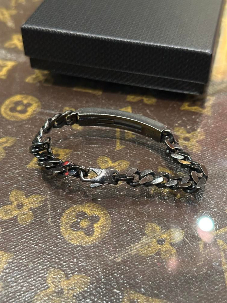 Gucci Black Chain "G" Bracelet