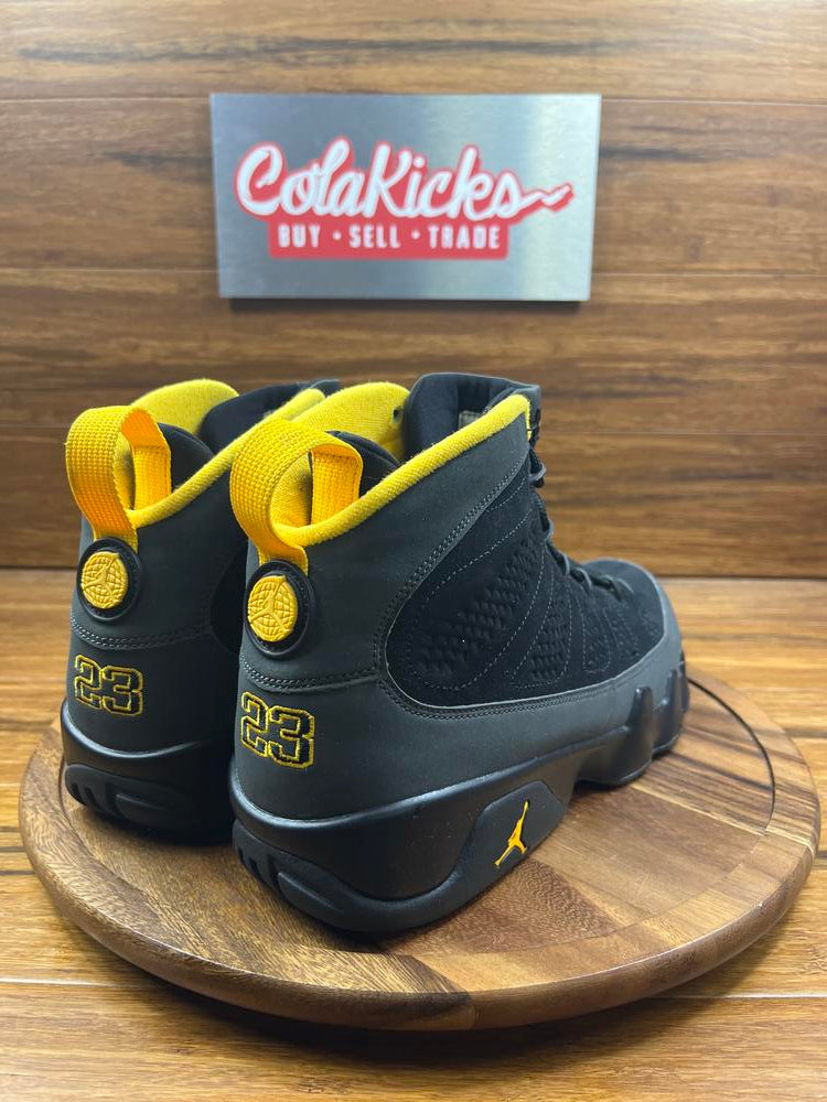 Jordan 9 Retro Dark Charcoal University Gold