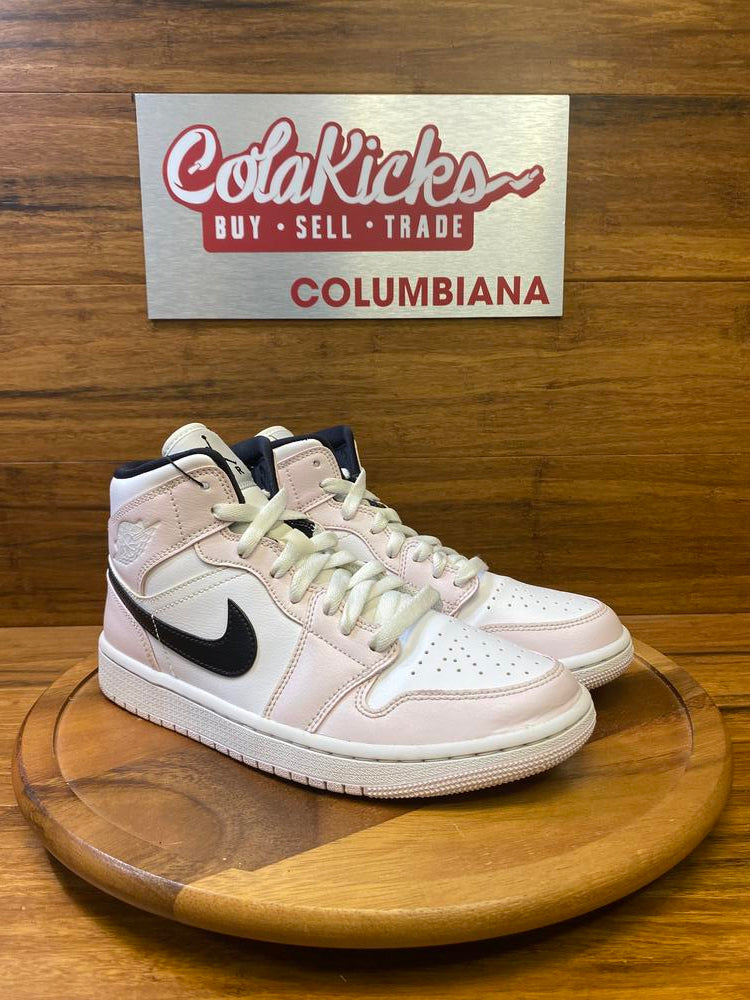 Jordan 1 Mid Barely Rose (Women's)