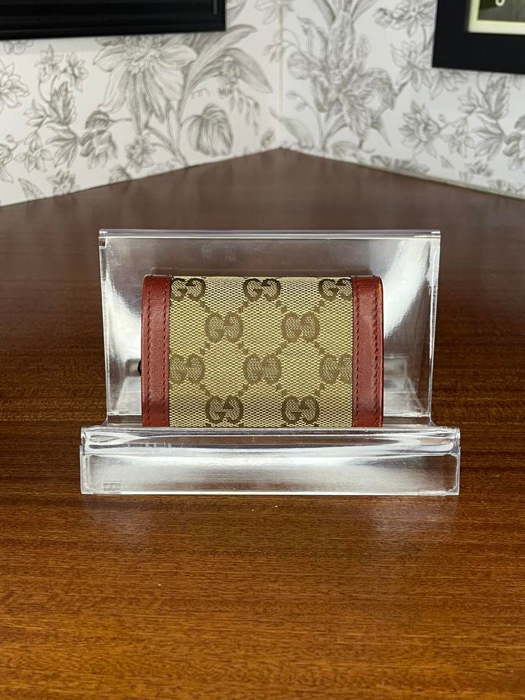 Gucci Brown/Red Key Holder