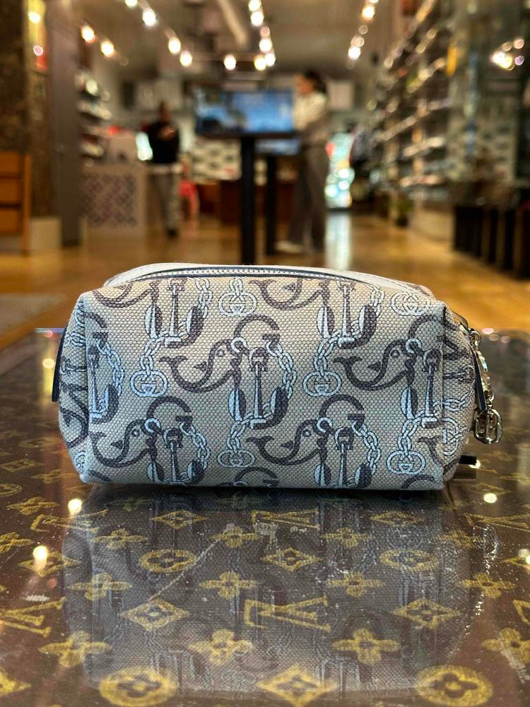 Gucci Ginza-Exclusive 2006 Anchor Charms Pouch Beige