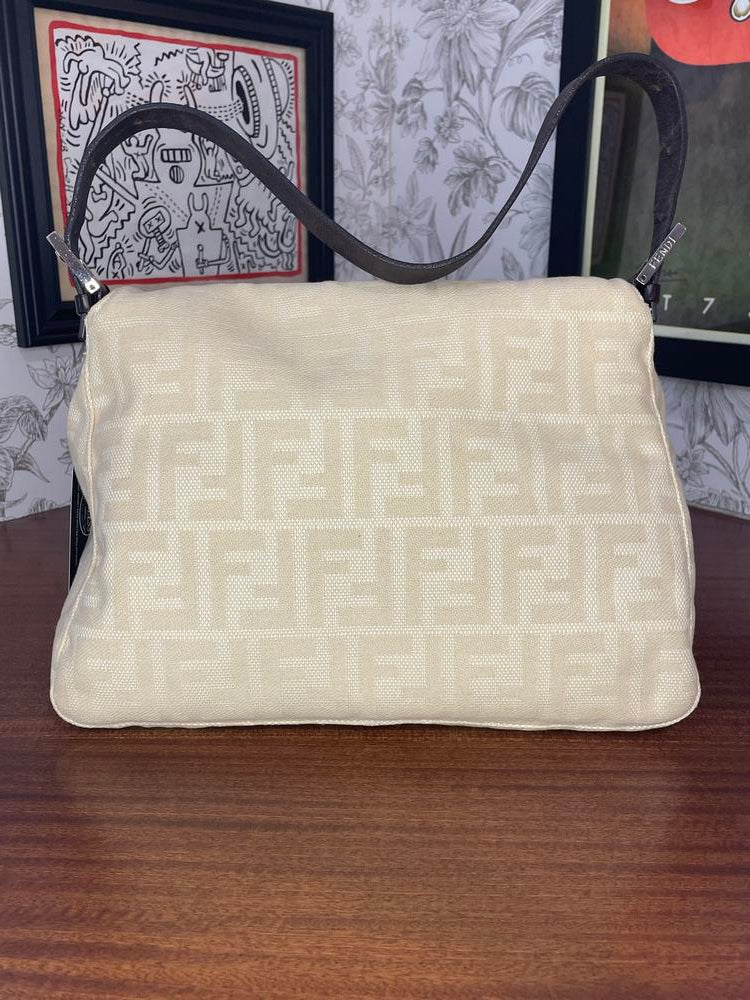 Fendi Cream/Black Shoulder Bag