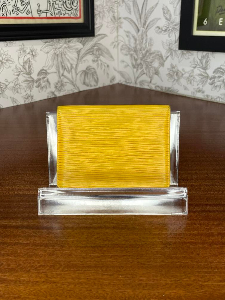 Louis Vuitton Yellow Epi ID Holder