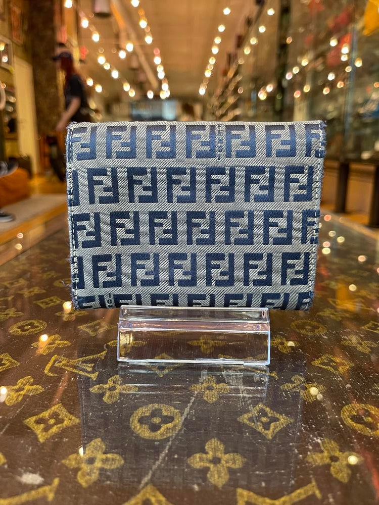 Fendi FF Logo Wallet Blue