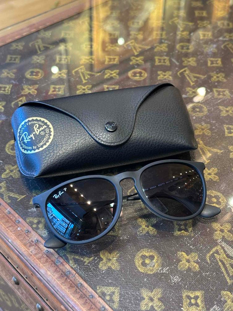 Ray Ban Erika Sunglasses Rubber Black/Grey