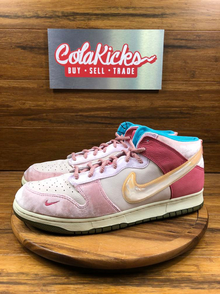 Nike Dunk Mid Social Status Free Lunch Strawberry Milk