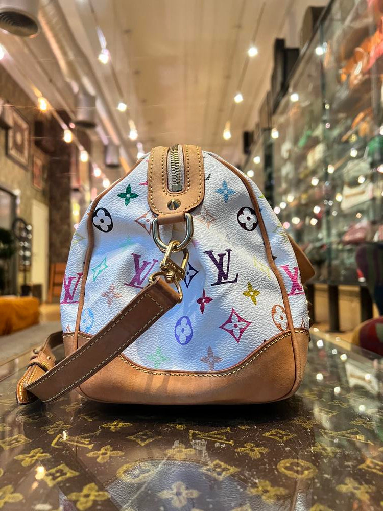 Louis Vuitton White Mutli Murakami Courtney MM