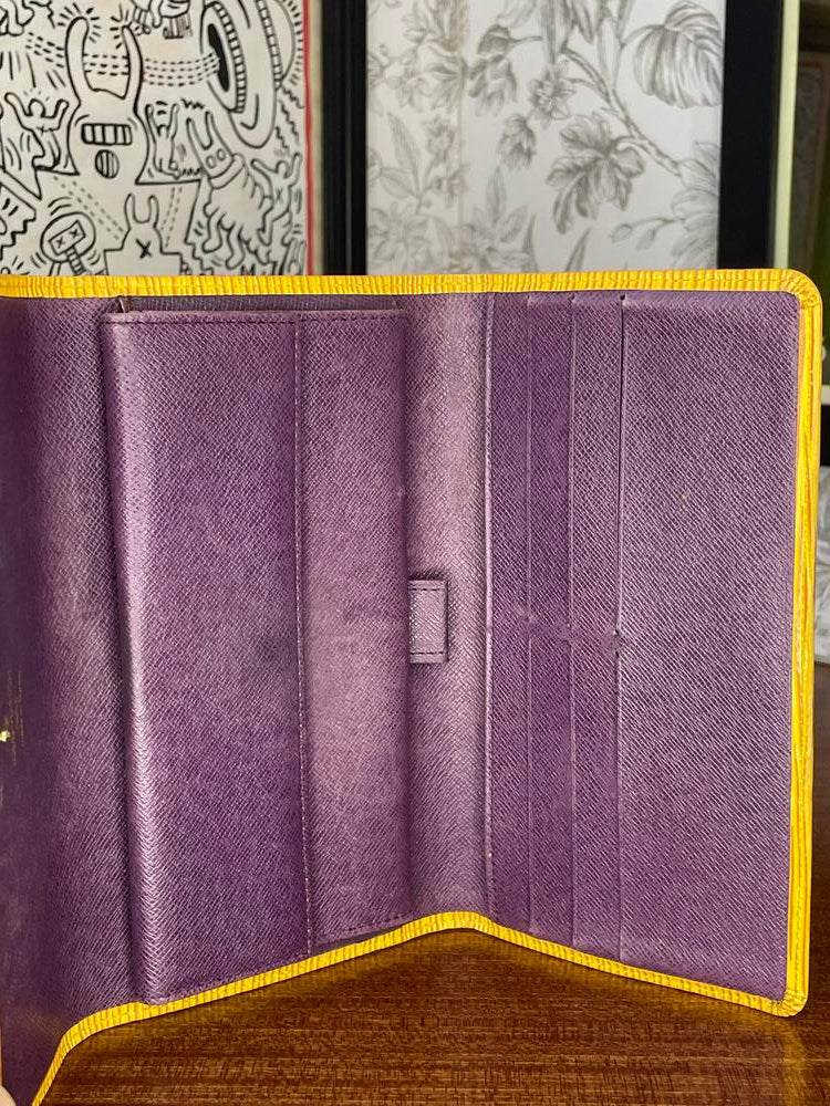 Louis Vuitton Yellow Epi Long Wallet