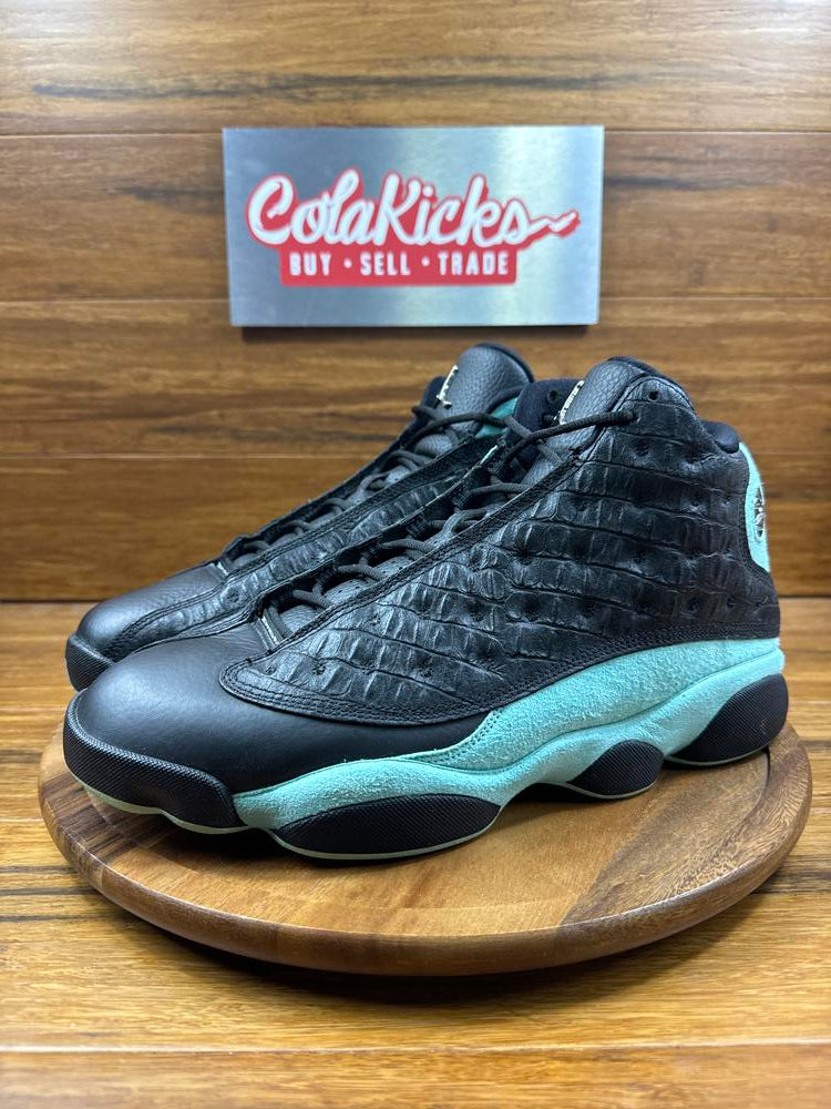 Jordan 13 island green on sale