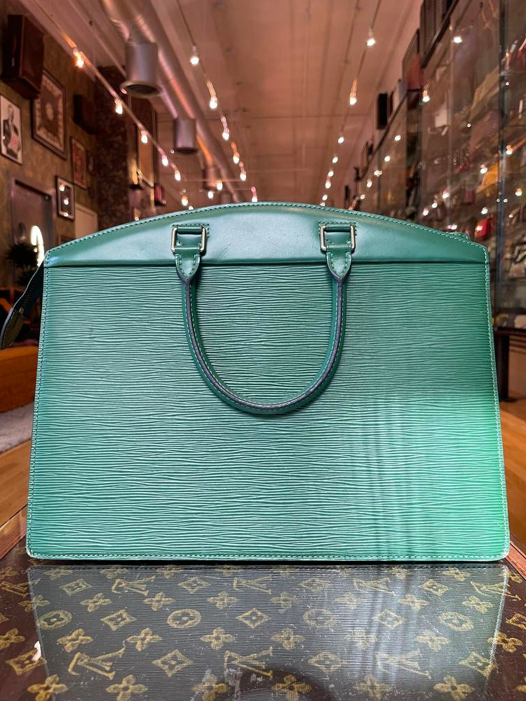 Louis Vuitton Green Epi Riviera