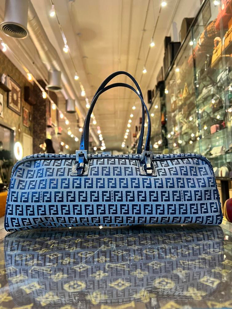 Fendi FF Zucchino Rectangular Boston