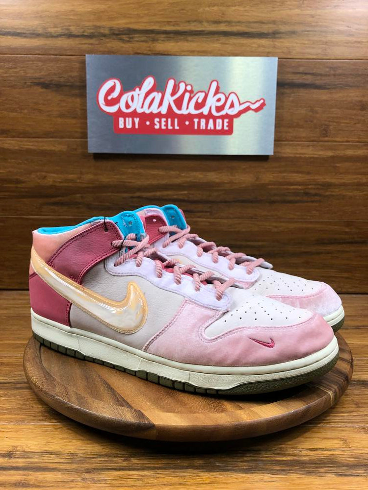 Nike Dunk Mid Social Status Free Lunch Strawberry Milk