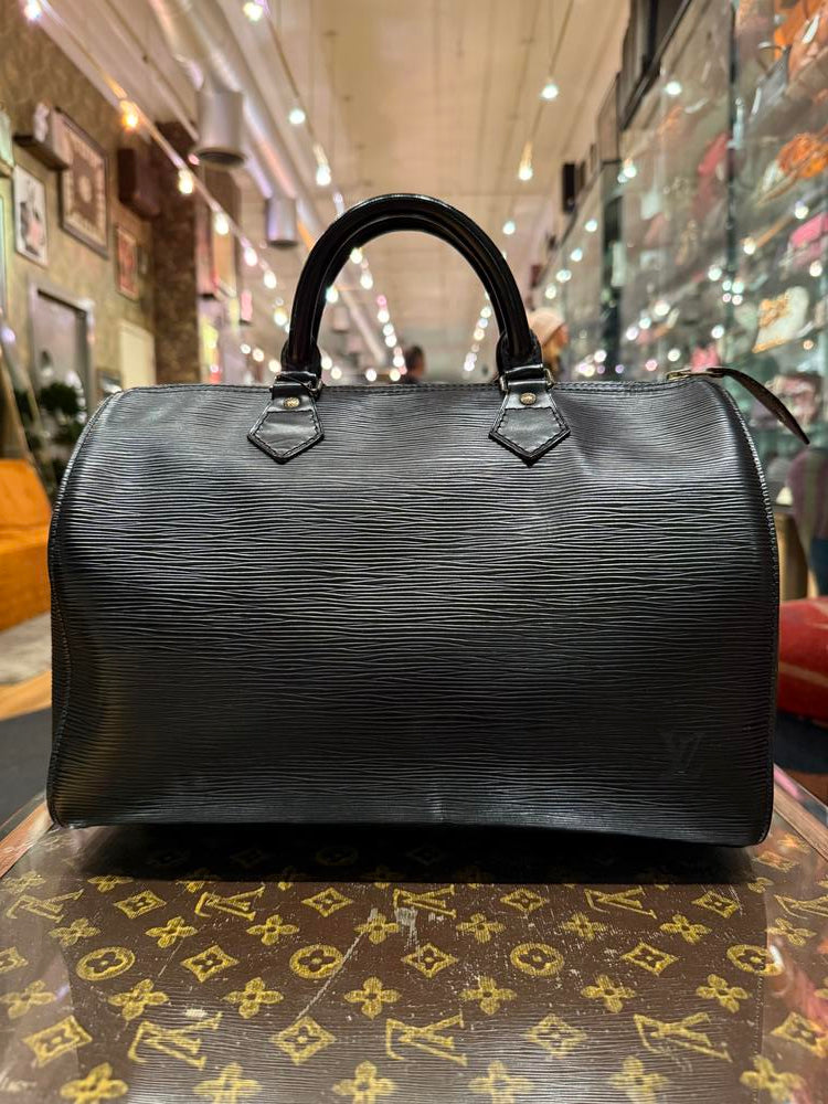 Louis Vuitton Black Epi Speedy 30