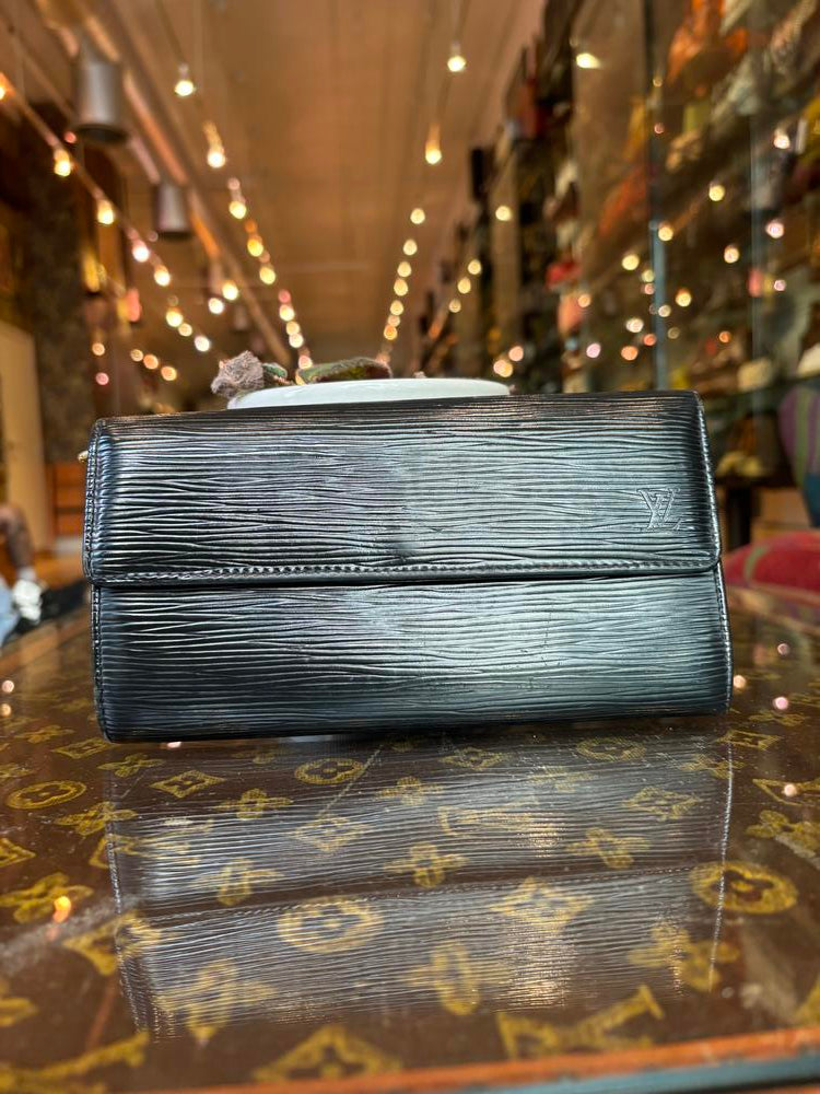 Louis Vuitton Epi Black Long Wallet