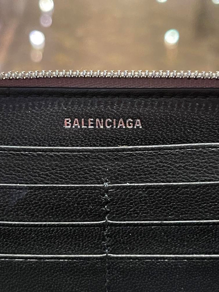 Balenciaga Long Wallet Silver