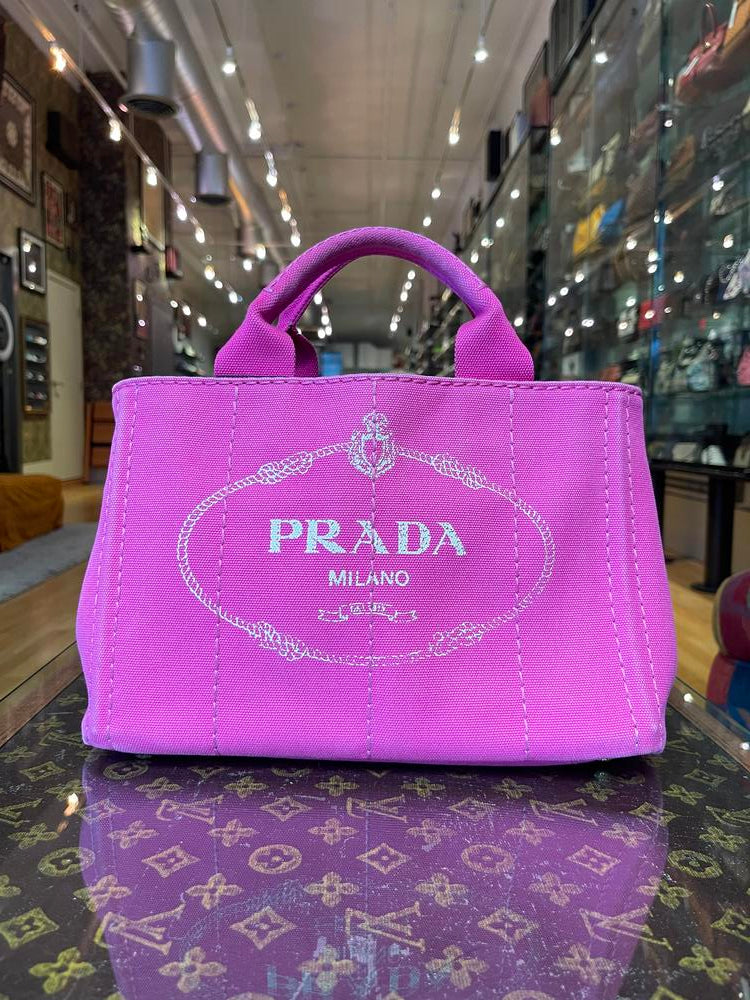 Prada Canapa Bag w/ Strap Pink