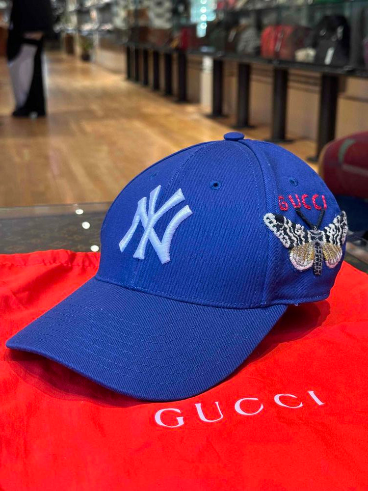 Gucci x NY Yankees Logo Baseball Cap