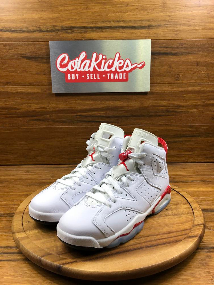 Jordan 6 retro red and white shops