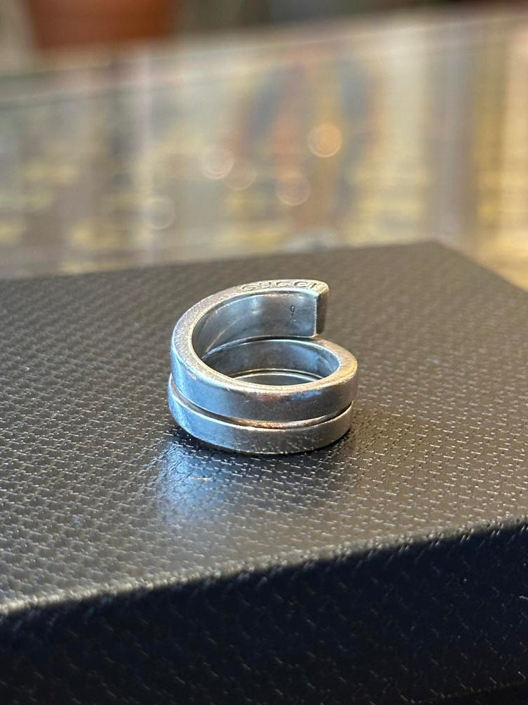 Gucci Sterling Silver Snake Ring