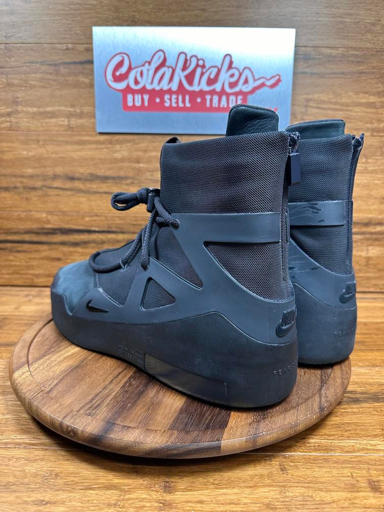 Nike Air Fear of God 1 Triple Black (Broken Zip)