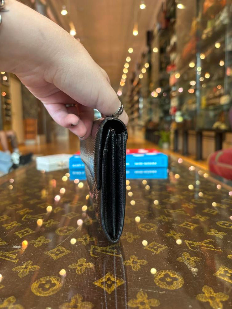 Louis Vuitton Epi Black Long Wallet