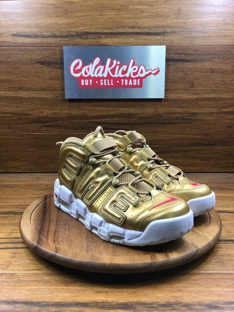 Nike Air More Uptempo Supreme Suptempo Gold