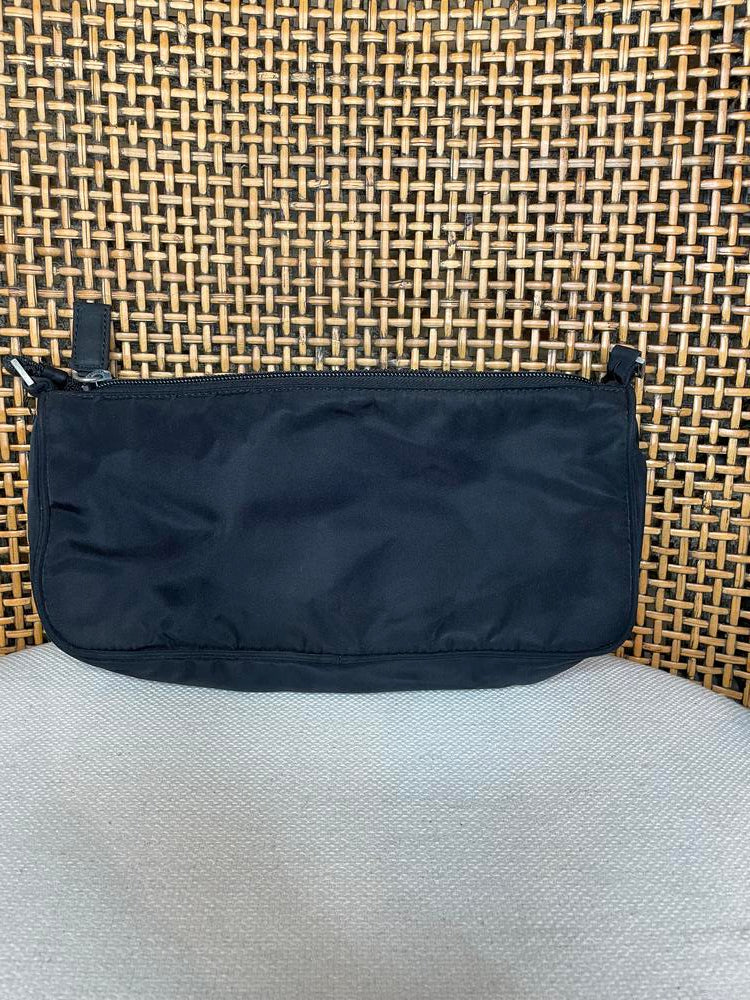 Prada Black Canvas Pochette