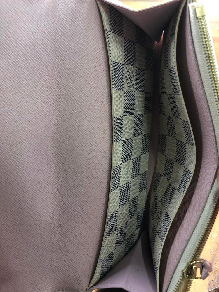 Louis Vuitton Pochette Damier Azur MM/GM Rose Ballerine Lining