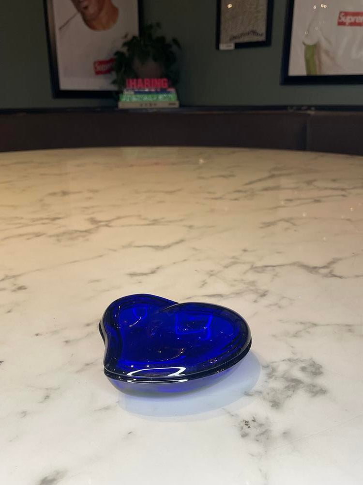 Tiffany Elsa Peretti Cobalt Blue Heart Paper Weight