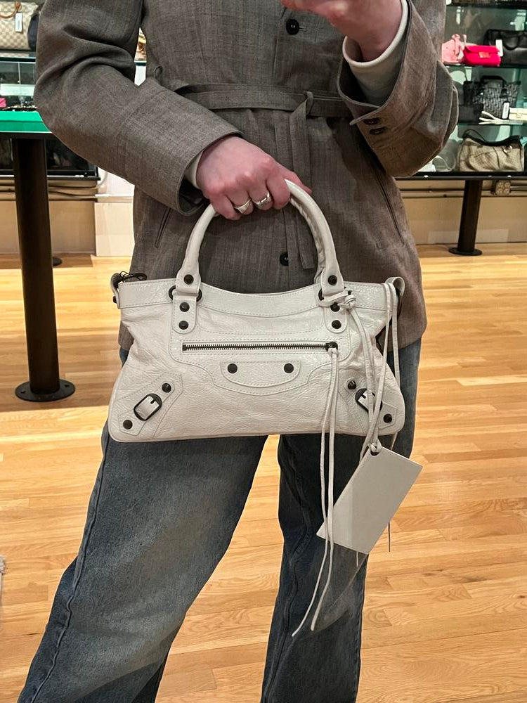 Balenciaga City Bag White