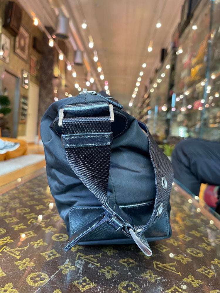 Prada Black Nylon Strap Shoulder Bag