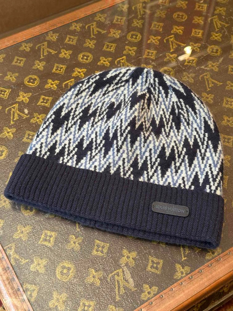 Louis Vuitton Blue Knit Beanie