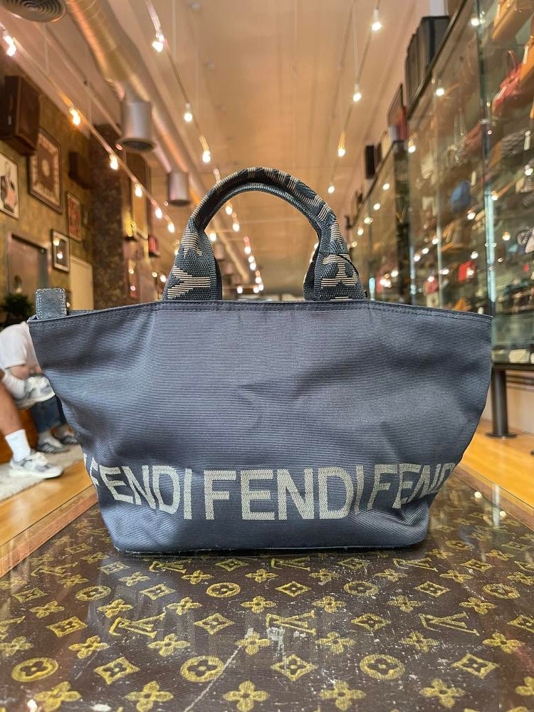 Fendi Canvas Logo Handbag