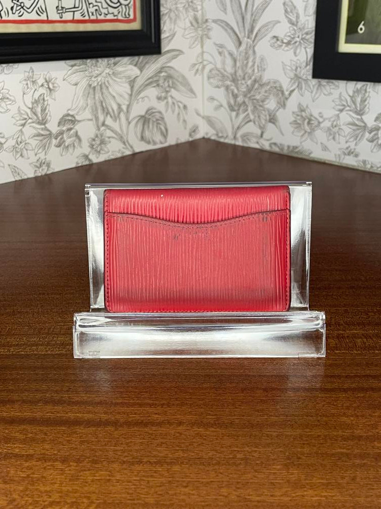 Louis Vuitton Red Epi Card Holder