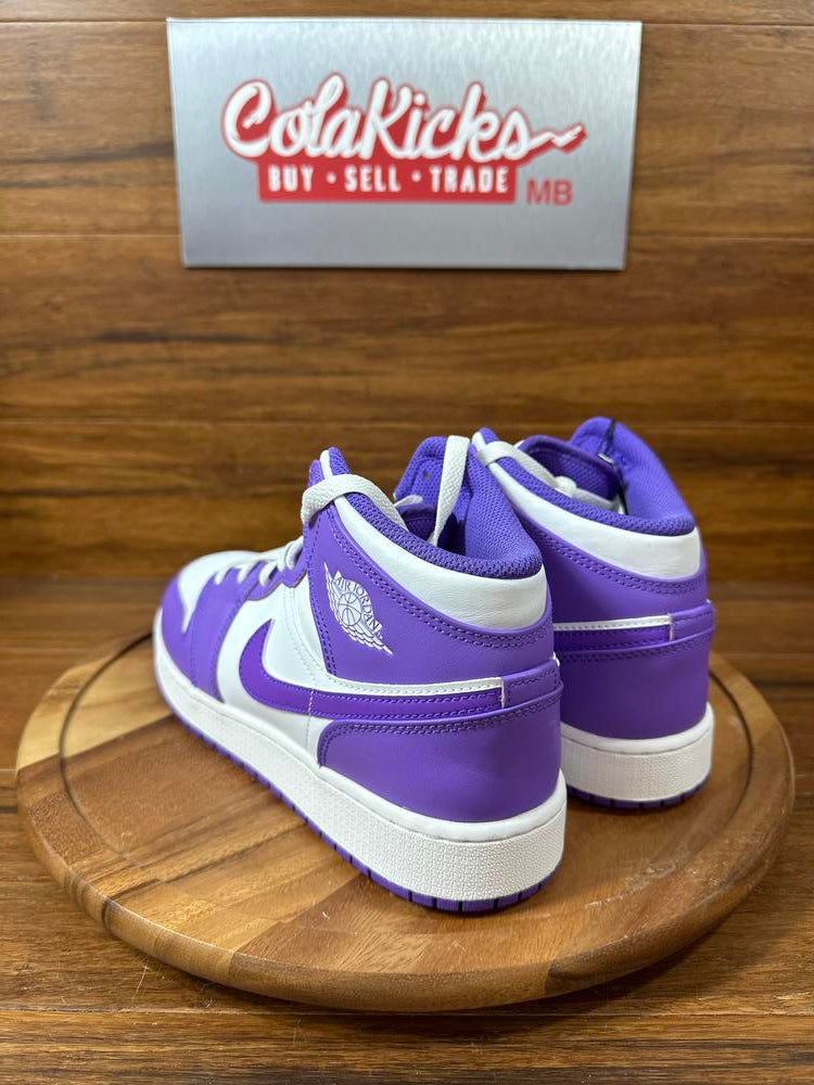 Jordan 1 Mid Purple Venom (GS)