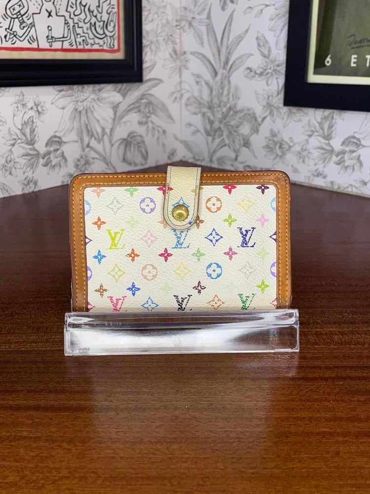 Louis Vuitton White Murakami Wallet