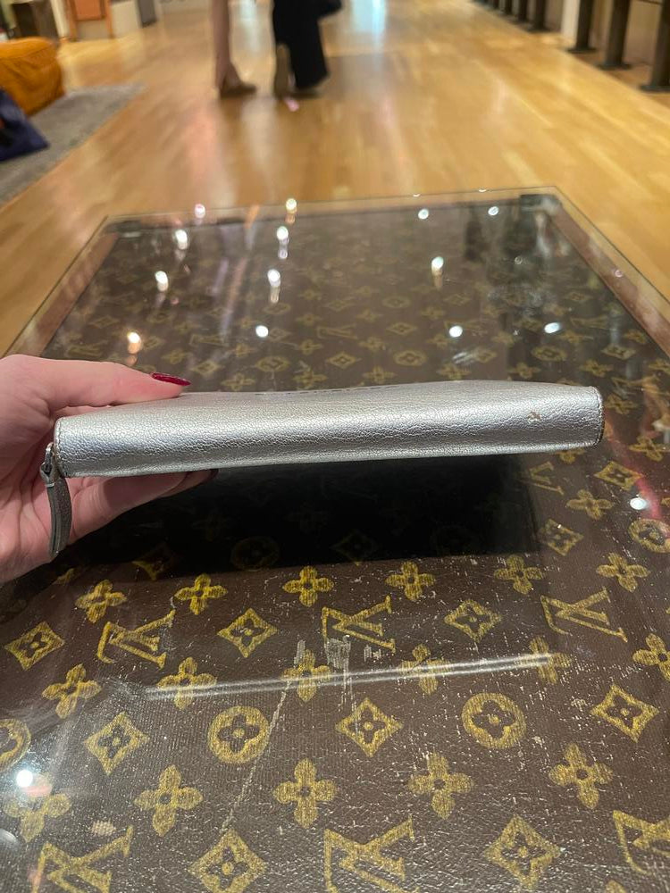 Balenciaga Long Wallet Silver