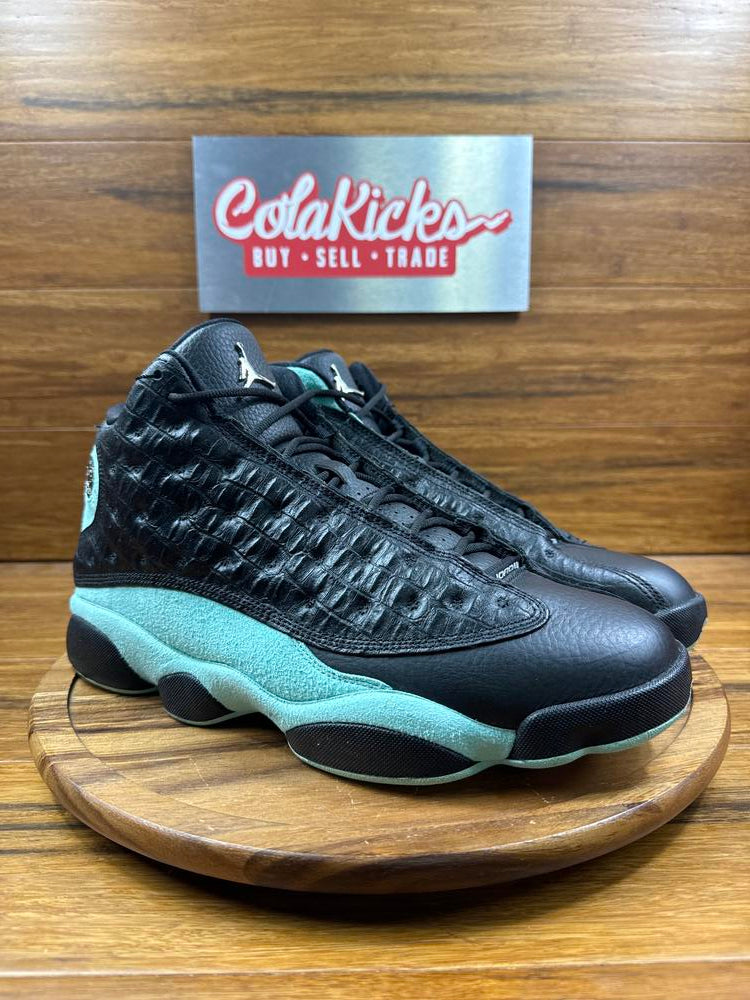 Jordan 13 Retro Black Island Green