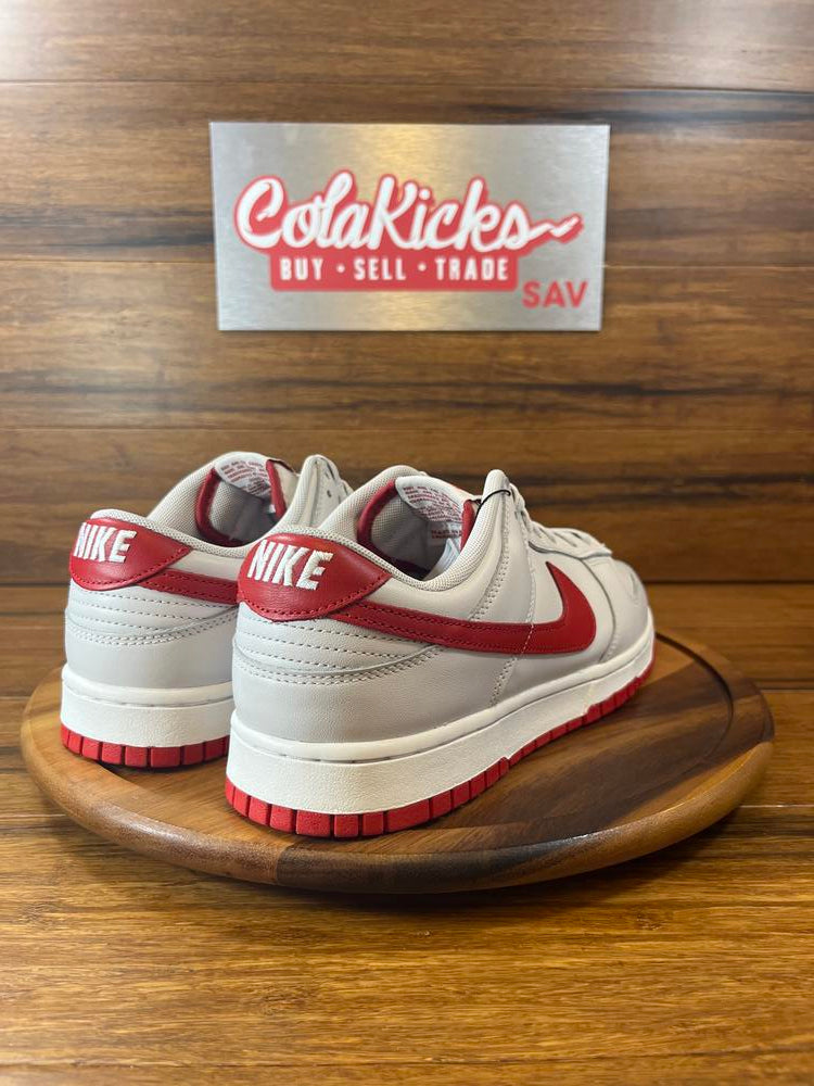 Nike Dunk Low Men’s Size 12 Shoes Vast Grey Red White Sneakers good FJ0832-011 NEW