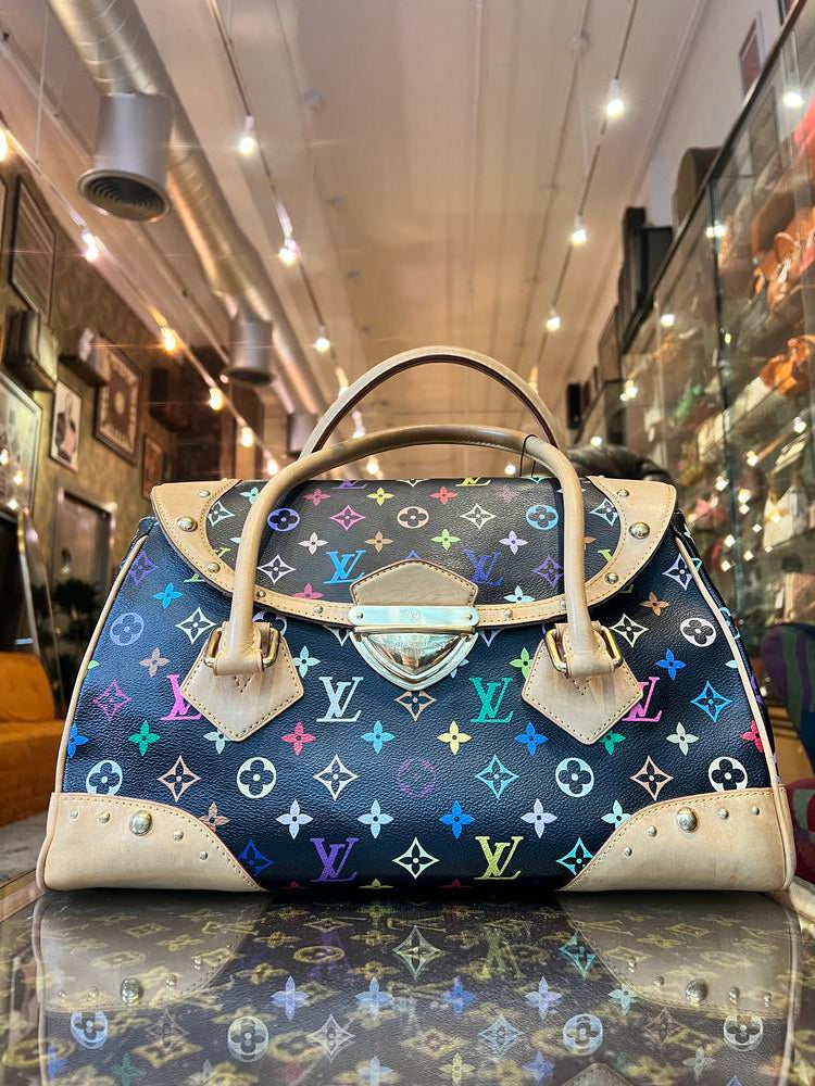 Louis Vuitton Black Multi Murakami Beverly GM