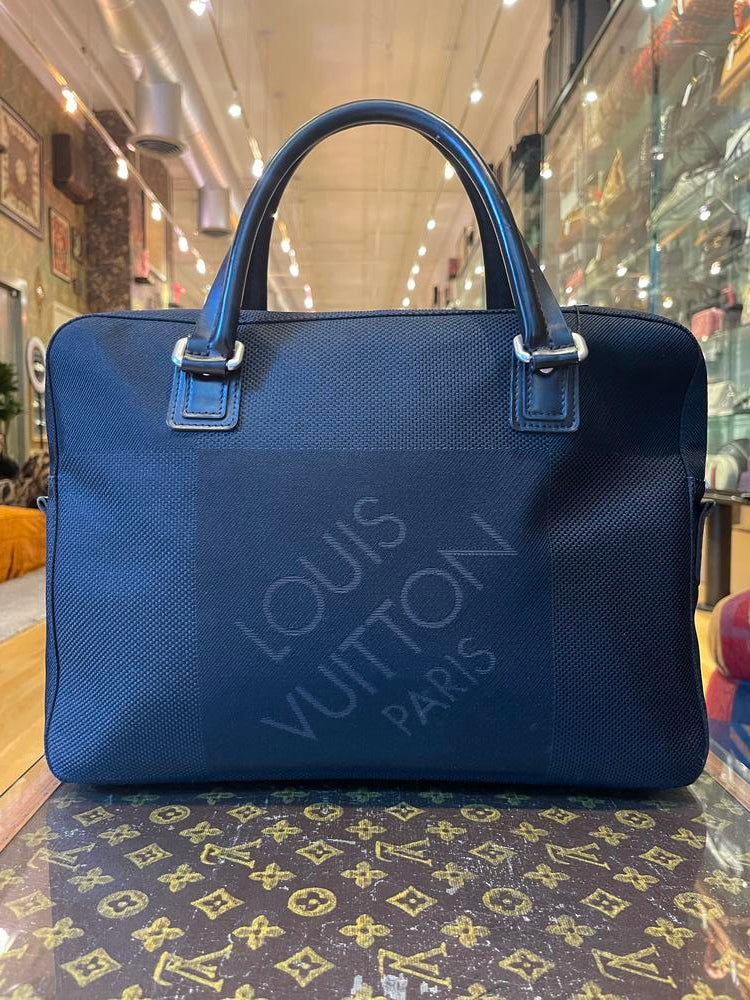 Louis Vuitton Black Damier Geant Business Bag