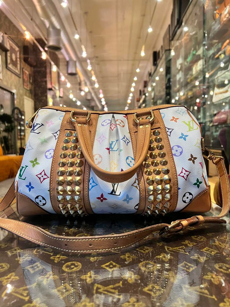 Louis Vuitton White Mutli Murakami Courtney MM