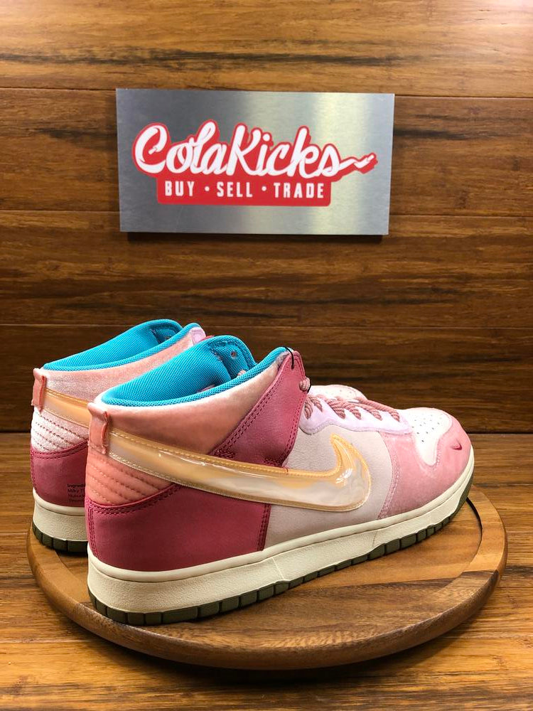 Nike Dunk Mid Social Status Free Lunch Strawberry Milk