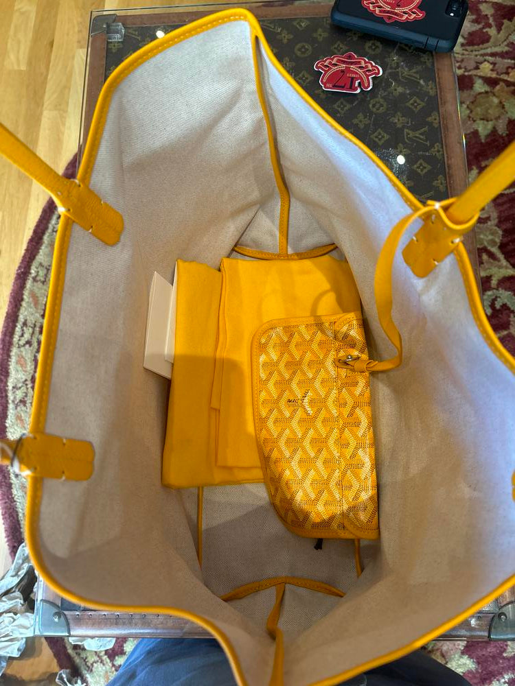 Goyard St. Louis PM Tote Yellow