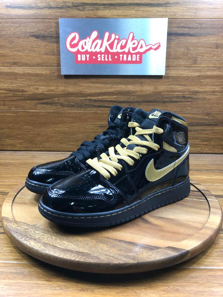 Jordan 1 Retro High Black Metallic Gold (2020) (GS)