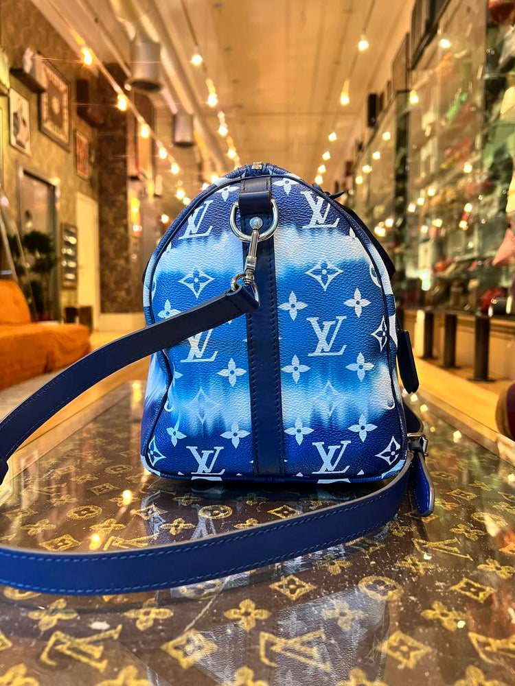 Louis Vuitton Speedy Bandouliere 30 Limited Edition Blue Escale