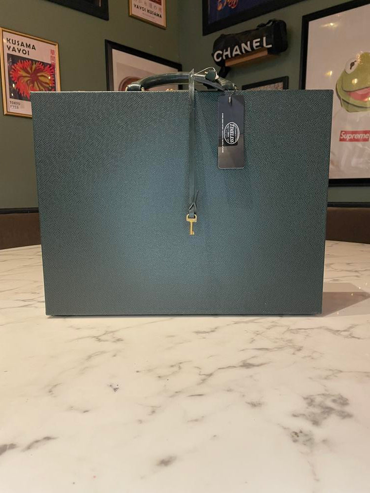 Louis Vuitton Green Taiga Diplomat Briefcase